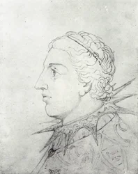 William Blake, Cabeza visionaria de Eduardo VI con un collar puntiagudo
